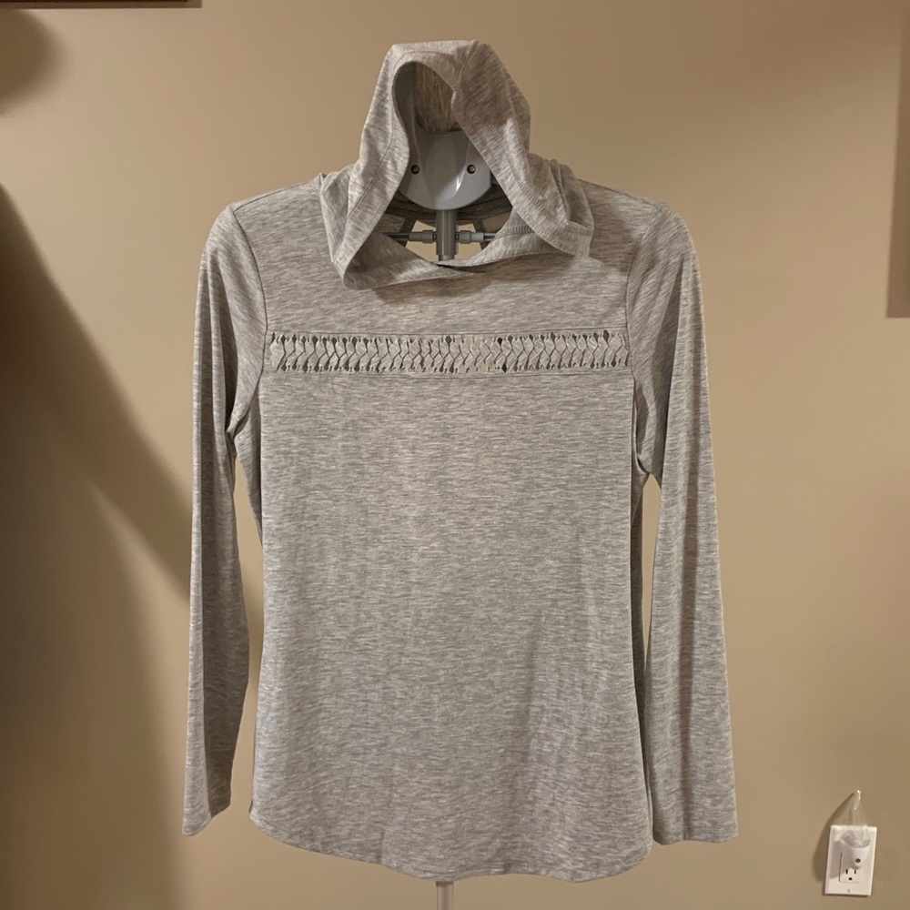 Nanette Lepore Women's Heather Gray Hoodie Size Small